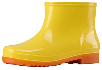 YKPAVV Zapatos de jardín lluvia resistente al desgaste damas agua hombre botas zapatos al aire libre damas zapatillas de deporte zapatos ortopédicos zapatillas de deporte mujer, amarillo, 42 EU