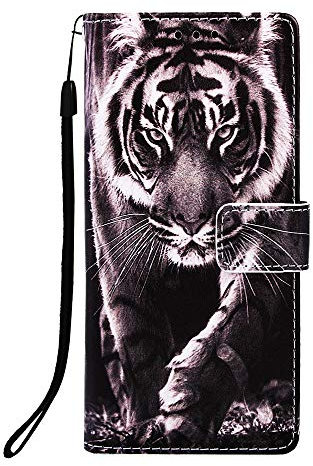 Thoankj Samsung A04S Case - Flip Shockproof PU Leather Slim Fit Wallet Case Cute Animal with Stand Card Slot Holder Gel Bumper Folio Protective Cover for Samsung Galaxy A04S Phone Case Tiger