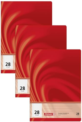 Brunnen SchulheftA4 Vivendi Lin 28 16Bl (Packung mit 3)