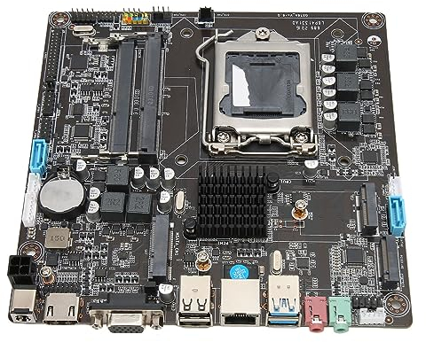 Bewinner H81 Mini ITX Motherboard, LGA 1150 Motherboard, HDMI WiFi M.2 VGA HD Output, Dual Channel DDR3 Computer Motherboards for Desktop PC