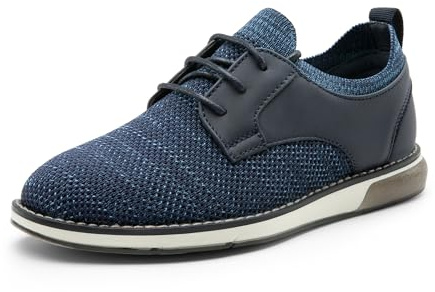 Bruno Marc Scarpe Basse con Lacci per Ragazzi, Traspiranti, in Tessuto a Maglia Oxford, per Feste di Nozze,Size 35,Marina Militare,SBOX2403K