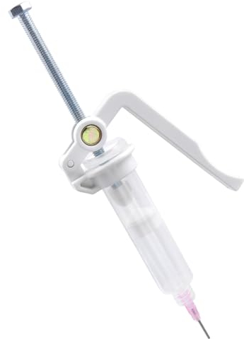 Treki Lotpasten Kleber Extruder für 10 CC Zinnpaste Spritzenlötpaste Schubstangen mit Dosiernadel und Röhrchen, Präzisions Lötspritze Drücker Spritzenkolben für Lötzinn Schweißpasten Kaltlötpaste