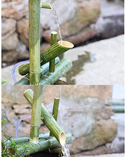 DDNGEJ Fontana d'Acqua con Pompa per laghetto da Esterno, Decorazione con beccuccio oscillante, Realizzata a Mano, Lunghezza 80 cm, Pompa per Fontana, Decorazione