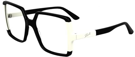 KARL LAGERFELD Brille Größe 54 mm BLACK,WHITE, EYE SIZE: 54 BRIDGE: 17 HORIZONTAL MEASUREMENT: 54 VERTICAL MEASUREMENT: 50,4