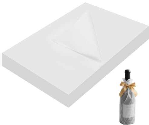 CHUENKK 228 ark 50 x 70 cm vit sidenpapper, 6 förpackningar sidenpapper förpackningsmaterial, förpackningssilke papper för presentpapper fyllmedel, blommor, hantverk och gör-det-själv-hantverk