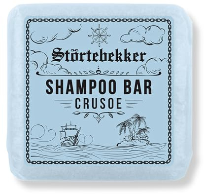 Störtebekker® Premium Festes Shampoo Crusoe - Handgefertigtes, veganes Shampoo für Herren & Damen - Wohlduftende Duschpflege für Haut und Haar (1x100g)