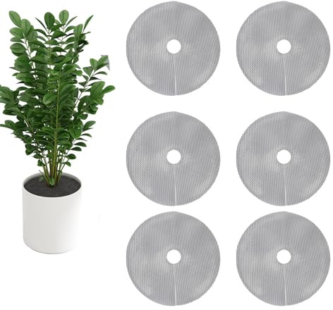 banapoy Griglie Vasi per Piante, Coperture Terreno Tagliabili Resistenti alle Intemperie, Tappo Scavare Gatti per Animali per Protezione dei Fiori del Giardino Interno Ed Esterno (30 cm 6 Pezzi)
