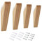 Venga amigos Crochets à Chapeau en Bois 4 Pièces Naturel à Fixation Crochet Manteau Mural en Bois Triangle Crochet Porte Manteau pour Chapeaux Vestes Sacs Vêtements