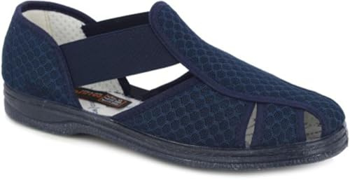 Sneaker med avslappnande tyg och elastisk, Marine, 38 EU