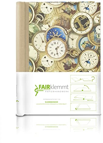 FAIRklemmt Klemmbinder Tempus Naturleinen, A4, Beige