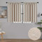 MRTREES Tende per Interni Oscuranti 60x120cm 2 Pezzi Termiche Isolanti Tende Moderno con Bastoni Camera da Letto Soggiorno Finestre Camerette Bambini Acustico Elegante Beige