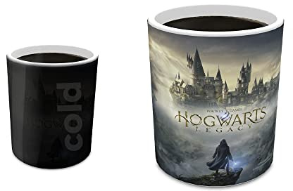 Morphing Mugs Hogwarts Legacy Official Artwork â Wizarding World of Harry Potter - One 11 oz Color Changing Ceramic Mug â Image Revealed When HOT Liquid Is Added!