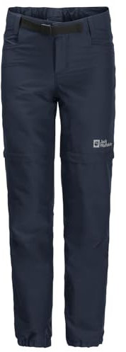 Jack Wolfskin Unisex Kinder Active Zip Off Pants K Wanderhose, Night Blue, 140 EU