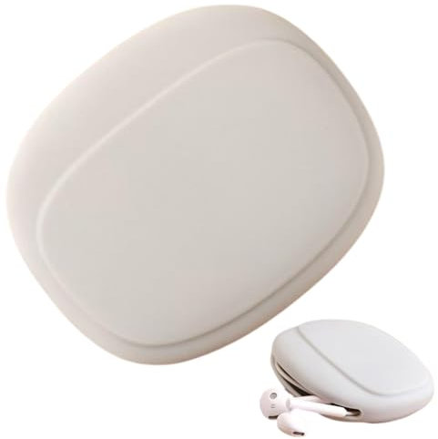 Custodia per auricolari con filo, custodia in silicone per riporre cavi dati, organizer per cavi, custodia in silicone, custodia portatile per cuffie, per donne, uomini, adulti