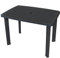 Myheimly Gartentisch mit Schirmloch Witterungsbeständig Esstisch Campingtisch Tisch Terrassentisch Gartenmöbel Kunststoff Anthrazit,101 x 68 x 72 cm