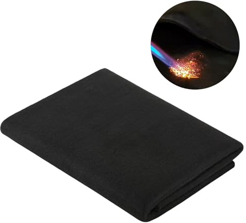 Manta protectora de soldadura resistente de fieltro de 100 x 100 cm, adecuada para uso industrial y doméstico, manta de soldadura para uso industrial