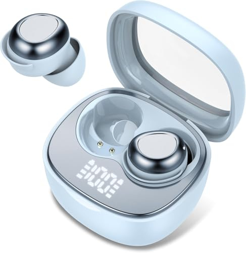 Doubc Mini casque de sommeil, Bluetooth 5.4, 2025, écouteurs intra-auriculaires, sans fil, avec 25 heures d'autonomie, doux pour dormir, son doux, confortable à porter sans sensation de pression