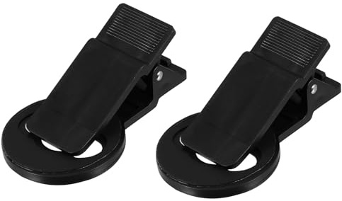 Toddmomy Clips Antideslizantes y Fáciles de Usar de 37mm Tornillo para Lentes de Teléfonos Móviles Pack de 2 Material Abs Negro para Cámara Auxiliar y Filtros Obsequios