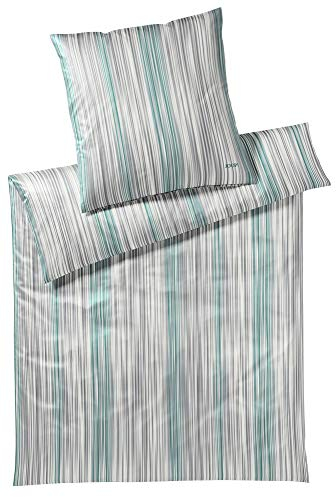 JOOP! Bettwäsche Pinstripe jade Kissenbezug einzeln 80x80 cm