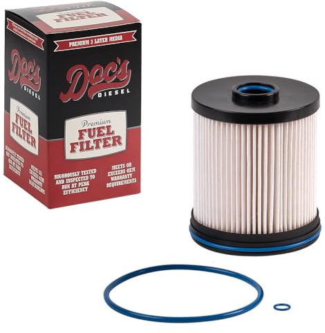 Doc's Diesel Fuel Filter DGF429 | Compatible with Chevrolet/GMC 6.6L Duramax 2500HD, 3500HD 2017-2019, Chevrolet/GMC 3.0L Duramax 2500HD, 3500HD 2020+ | Replaces TP1015