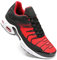 Zapatillas deportivas para hombre, para correr, con cámara de aire, informales, para caminar, tenis, gimnasio, deportes atléticos, Red, 40 2/3 EU