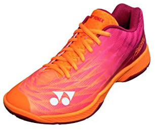 YONEX Power Cushion Aerus Z2 Mens Indoor Court Shoe (Orange Red) (us_Footwear_Size_System, Adult, Men, Numeric, Medium, Numeric_9_Point_5)