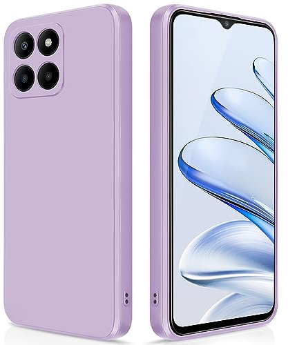 GiiYoon Funda para Honor X8 5G/Honor X6 4G/Honor 70 Lite 5G, Case de Silicona Suave de TPU Carcasa Protector de Goma Fexible Prueba Liviano y a Delgado de Golpes Antirrayas para Teléfono (Violeta)