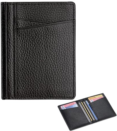 Ohromcoli Portmonee Herren - Mini Geldbörse Herren mit Sichtfenster, Kleines kartenetui Herren Portemonnaie, Geldbeutel Herren Klein mit 8 Karten