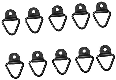 Gatuida 10pcs Heavy Duty Steel V-shaped Bolts Tie down Anchors for Truck Trailer Cargo Load Securing 3000lb Capacity Cargo Anchor Rings