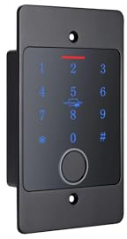 Gelikom Smart Home Codeschloss CB4 mit Fingerprint, RFID und PIN, verwaltbar mit APP (Codeschloss, Schwarz)