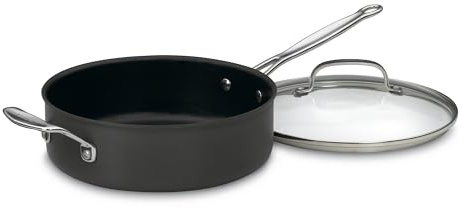 Cuisinart Chef's Classic™ Nonstick Hard Anodized 5.5 Quart Sauté Pan with Helper Handle & Cover, 633C-30H