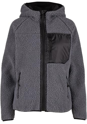 Brandit Giacca in pile Teddy da donna, 15Y, edizione limitata, colore: antracite, taglia L, grigio, L