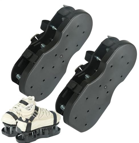 syayw di, scarpe aerate per prato | Aeratore del suolo con fondo a spillo,Strumenti da giardino a regolabili, sandali pre-assemblati rivetti, forniture per la cura del giardinaggio per