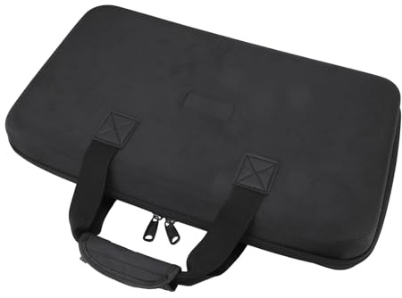 ERYUE Vadderad Förvaringsväska för DJ-kontroller Repsäker EVA DJ-kontrollfodral för DDJ-FLX4 DDJ-400 DDJ-SB2 med Dubbel Dragkedja, Ljust Foder, Stötdämpande Skumvaddering för (50 * 30 * 8 cm)