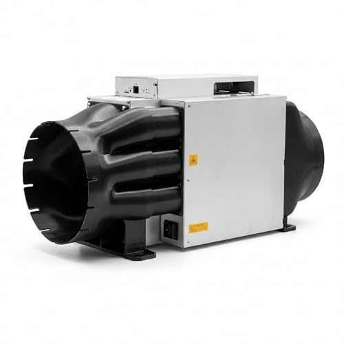 Shortfiat Fläktkåpa Set 8 Tum för Bitmain Antminer S19 S21 – Intag + Utsug med PSU-adapter – PETG inkl. Monteringsmaterial (30mm PSU-avstånd)