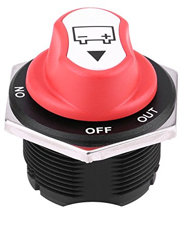 Accu Schakelaar 300A-Autobatterie Isolator Schalter Battery Isolator Switch Batterieschalter Schlüssel Max 32 V Dc 200A Cont 300A Int Ein/Off Für Den Vorschaft/Offread Fahrzeug/Lkw