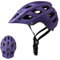 Exclusky Mountain Bike Helmet, Easy Attached Visor Safety Protection Comfortable Lightweight Cycling Mountain & Road Bicycle Helmets for Adult Men Women (purple)