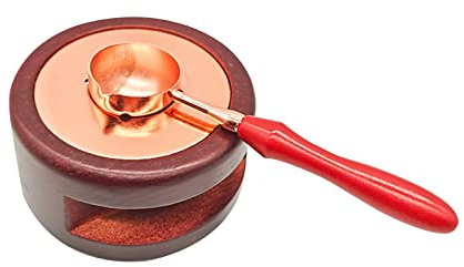 Wachssiegel Stempel, Siegelwachs Set, Wachssiegel Stempel Set, Siegelwachsperlen, für Kunsthandwerk Siegelstempel Wachsstempel Tool DIY Hochzeit Einladung, 2-Teiliges Set