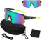 badaren Gafas de Ciclismo Polarizadas, Gafas de Sol Polarizadas a Prueba de Viento, Protección UV 400, a Prueba Viento y Arena, Adecuadas para Correr al Aire Libre, Golf, Pesca y Ciclismo (verde)
