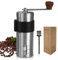 Kaffeemühle Manuell, Coffee Grinder mit Keramikmahlwerk, Manuelle Handkaffeemühle, Kaffeemühle Hand, für Zuhause, Reisen, Büro, Inklusive Reinigungsbürste - Schwarz