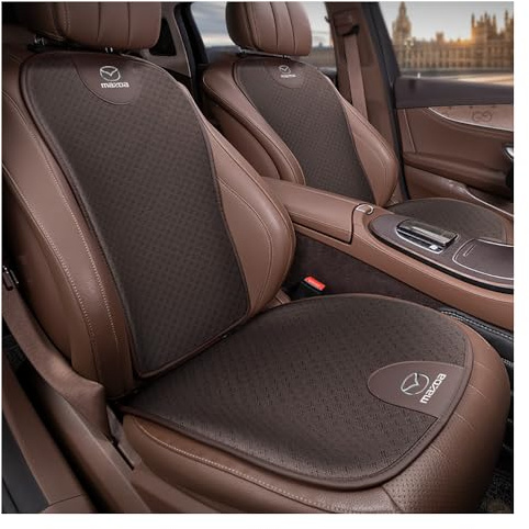WEQTYSAB Housse Siège Voiture, pour Mazda 2 III Hatchback (DJ) 2019-2022 Ensemble Complet Coussin de siège de Voiture Protecteur de Coussin de siège Anti-dérapant,B
