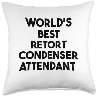World's Best Condenser Attendant Throw Pillow