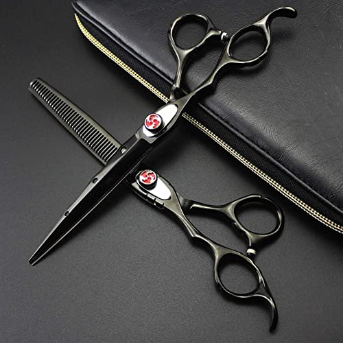 Tijeras de peluquería Canina de 7 Pulgadas para Corte Izquierdo, Corte Curvo y entresacado.