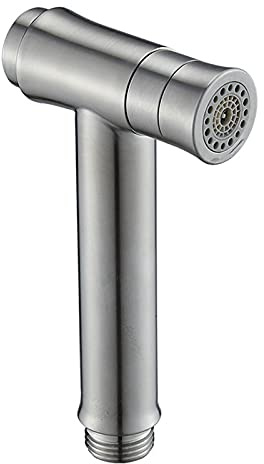 Kit spruzzatore WC bidet con tubo in acciaio inox per lavaggio femminile e igiene personale, montaggio a parete (A)