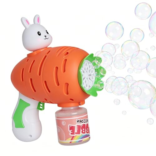 Rabbit Bubble Gun - Automatic Bubble Machine for Kids with Battery, Kids Gifts for Girls, Summer Toy, Outdoor Activity, Party, Weddings, Outdoor Toys for Toddlers Age 3-5