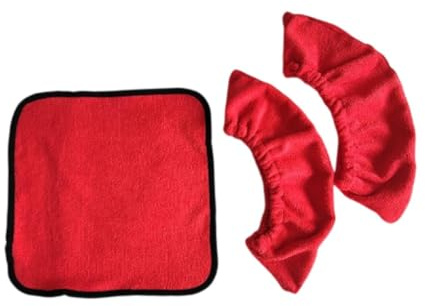 APLVFFZH Coprilama per Pattini da Ghiaccio, Protezione per con Asciugamano, Protezioni Robuste per Pattini da Ghiaccio per Pattinaggio Artistico, Rosso