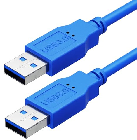 ULTRICS USB Cable 1M, USB 3.0 A to A Data Cable, 5Gbps High Speed Data Transfer Type A to Type A Cable, Male to Male Extender Cable Compatible with External Hard Drive Laptop Cooling Pad Printer