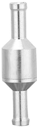 Gorgeri Step Aluminium Inline Straight Rückschlagventil für Kraftstoff, Öl, Benzin, Biodiesel, Gas, Flüssigkeit, Wasser, Kühlmittel, Luft/Vakuum(6mm)