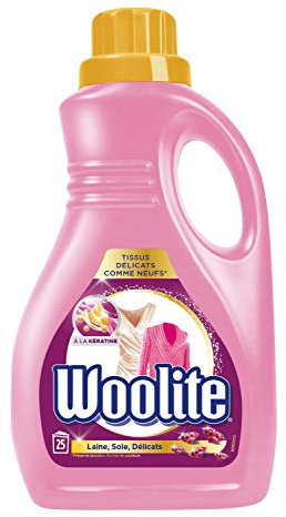 Woolite Lessives Liquide Laine et Soie, 6 x 1,5L