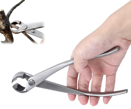 Bonsai-Zange 180 mm Bonsai Knospenzange Gartenarbeit Cutter Tool Edelstahl Garten Bonsai Werkzeug Bonsai-Schere mit runder Kante Bonsai Cutter Branch Zange